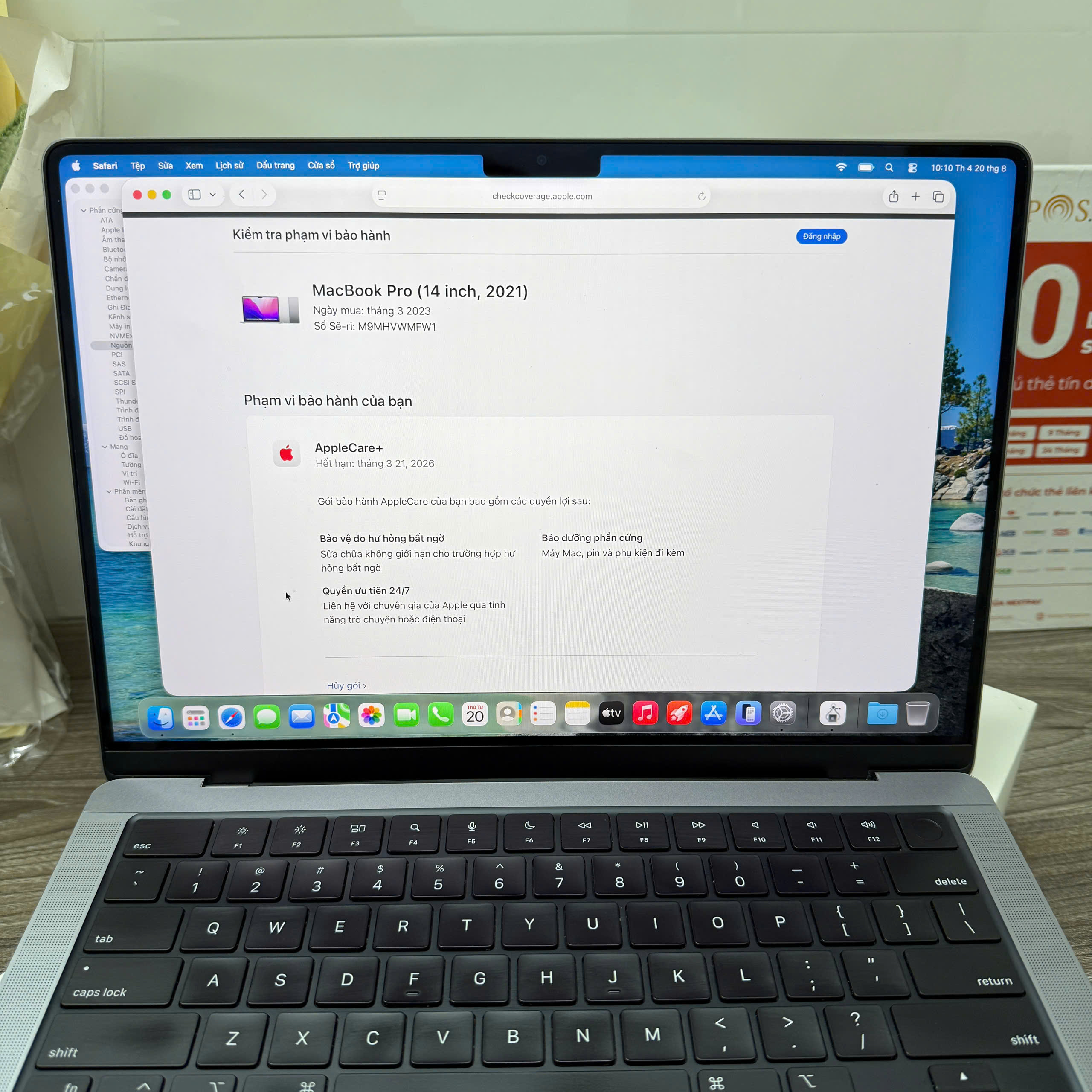MACBOOK PRO 14in 2021 GRAY sang chảnh còn bảo hành chính hãng 21/03/2026⭐️⭐️⭐️ - Hình ảnh 5