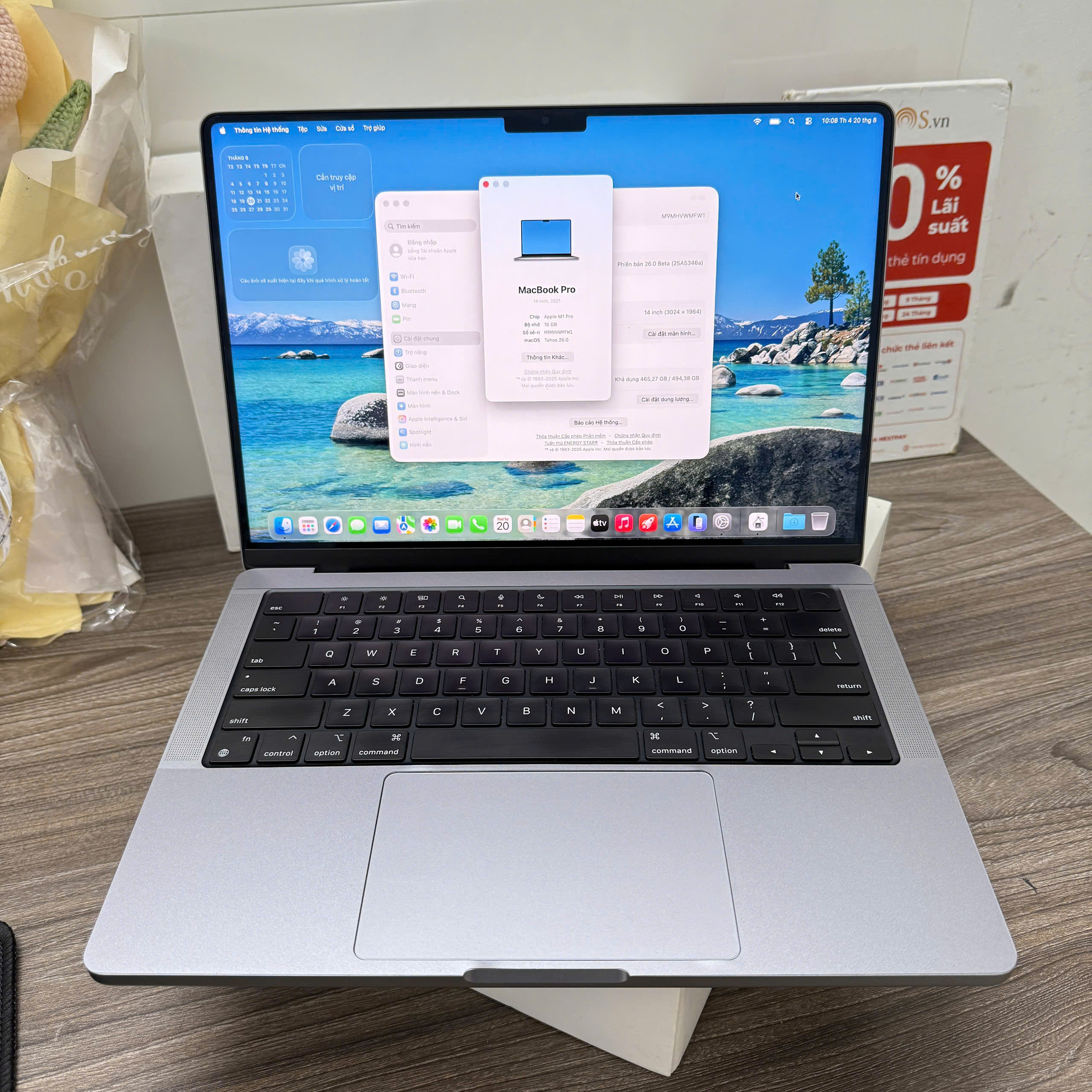 MACBOOK PRO 14in 2021 GRAY sang chảnh còn bảo hành chính hãng 21/03/2026⭐️⭐️⭐️ - Hình ảnh 8