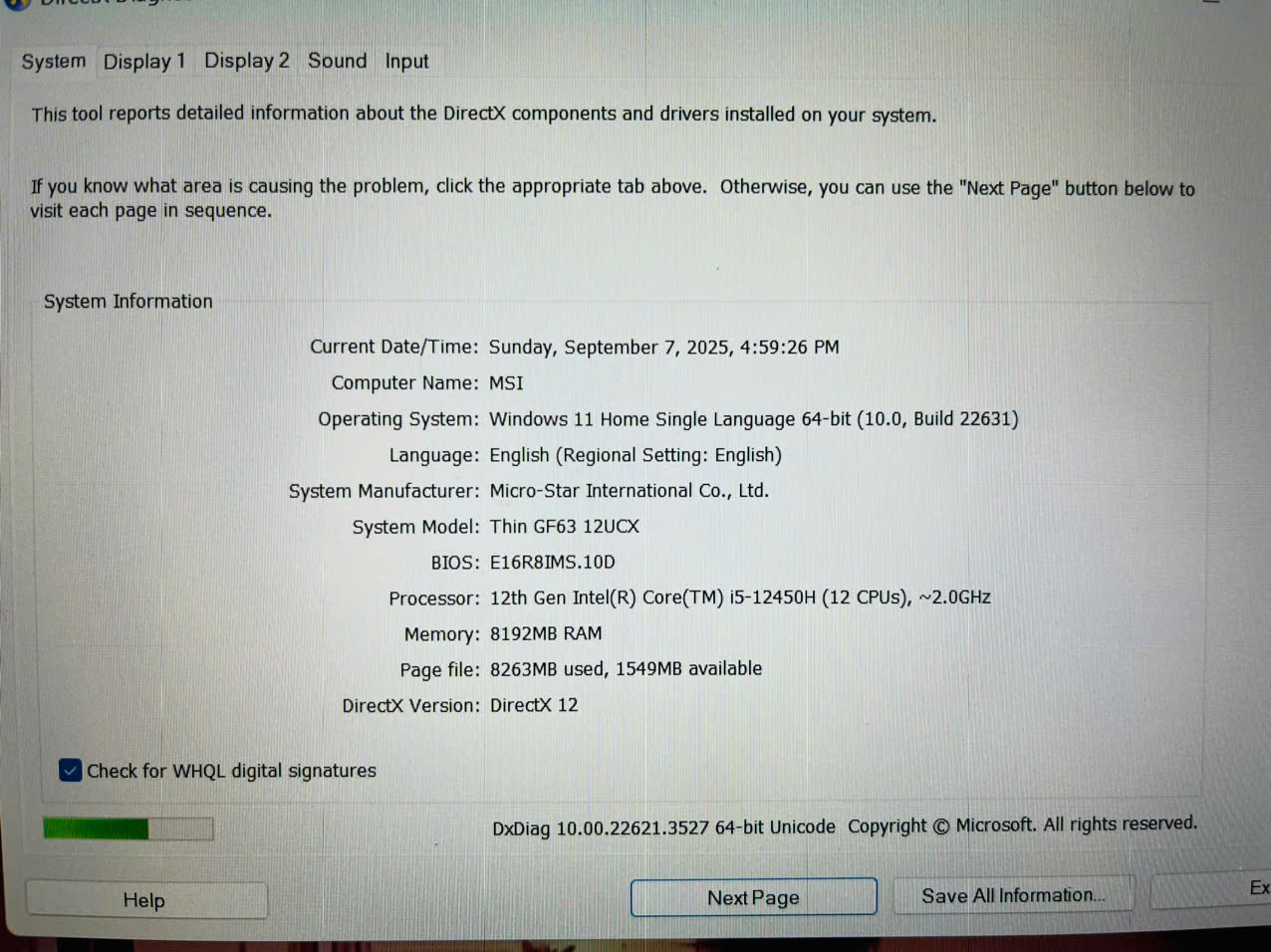 Msi GF63 Thin 12UCX Gaming - Hình ảnh 10