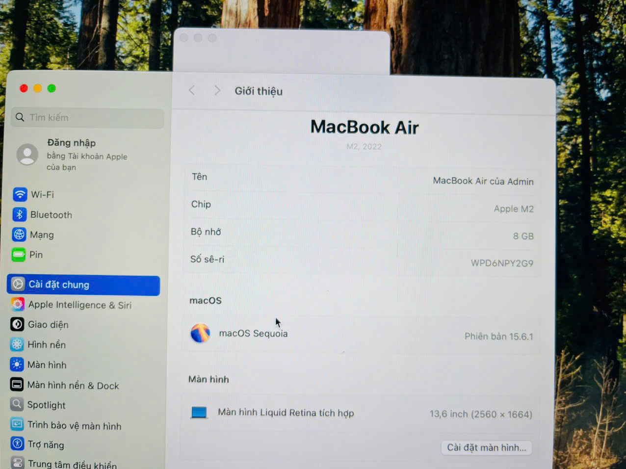 Macbook Air m2 2022 màu silver Đẹp keng k tỳ vết, sang trọng mỏng nhẹ, pin tốt - Hình ảnh 14