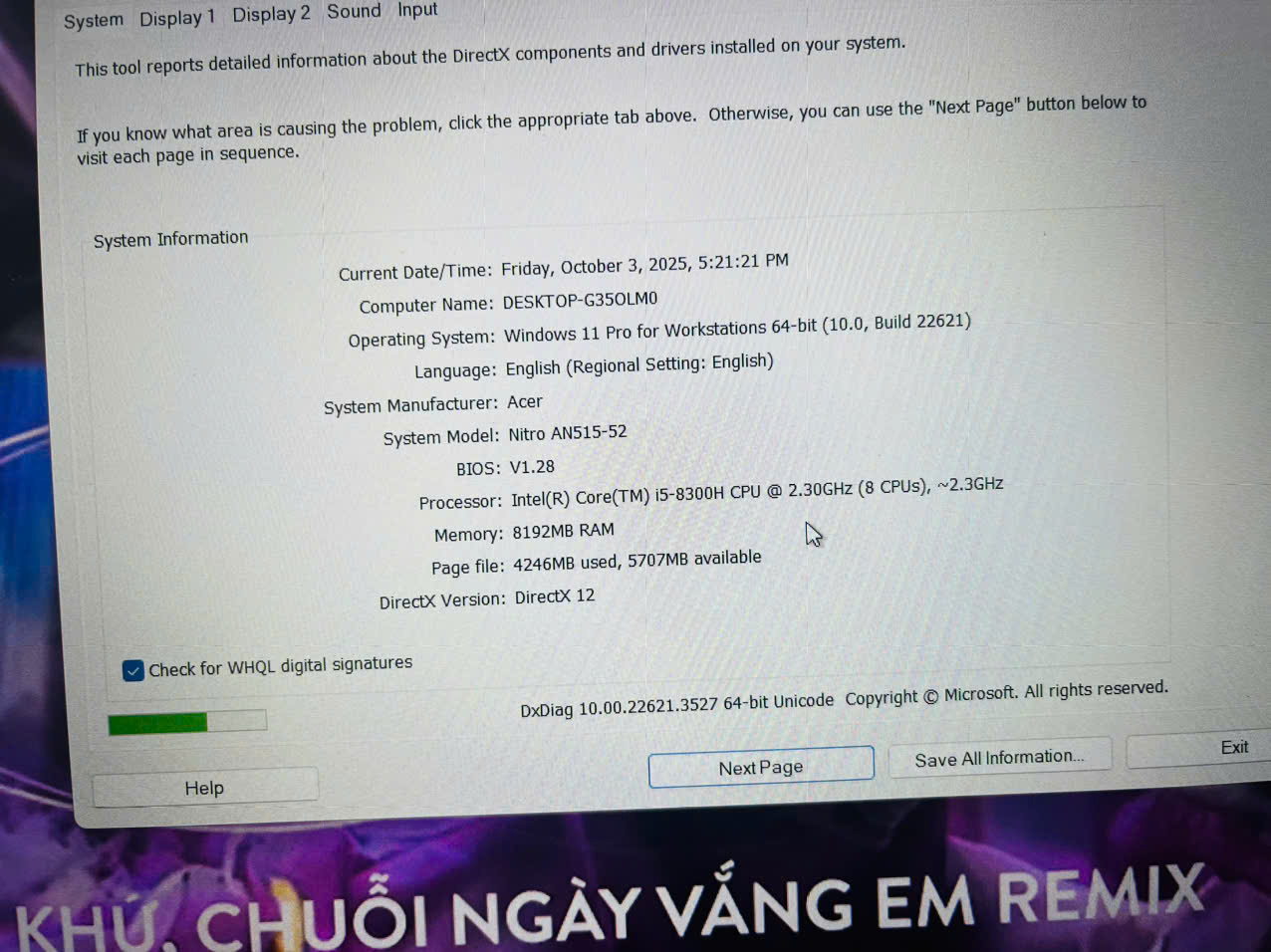 Acer Nitro AN515-52 Gaming - Hình ảnh 7