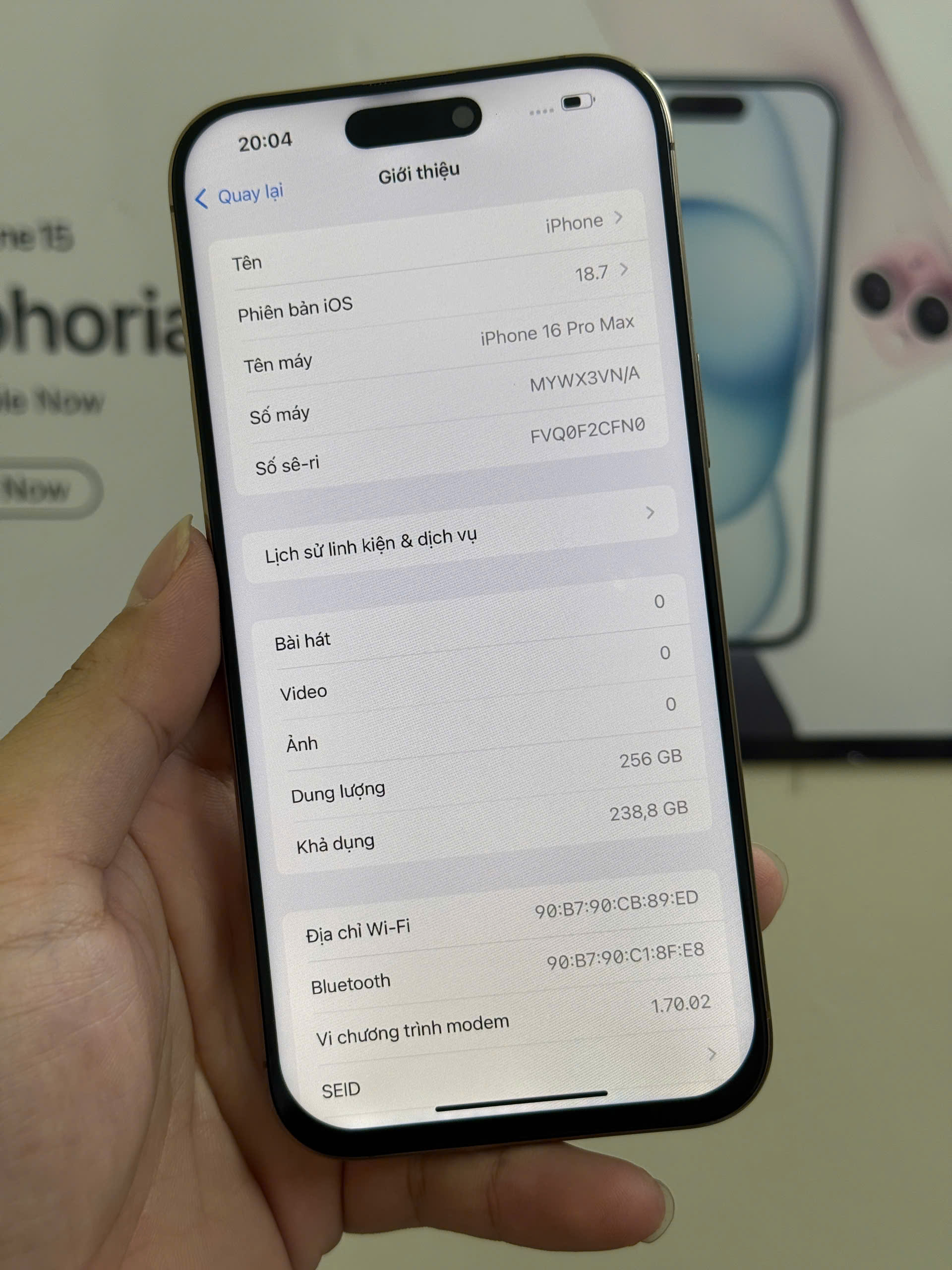 16 PRM 256GB - Hình ảnh 3