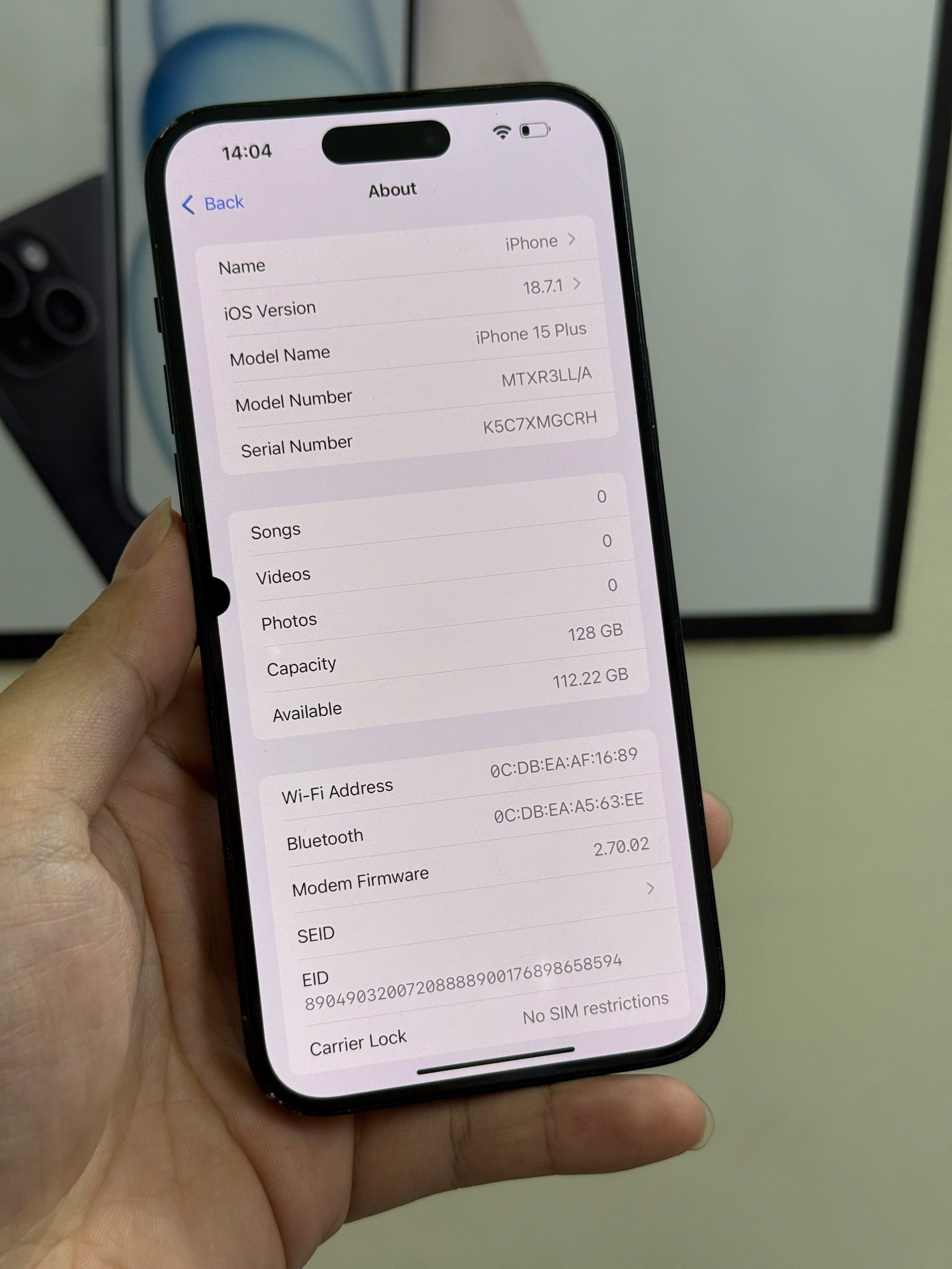 15 plus 128GB - Hình ảnh 4